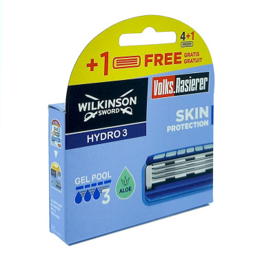 Wilkinson Hydro3 Skin Protection razor blades, pack of 5