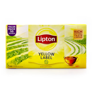 Lipton Yellow Label Black Tea, Pack of 50