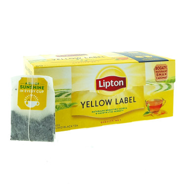 Lipton Yellow Label Black Tea, Pack of 50 x 16