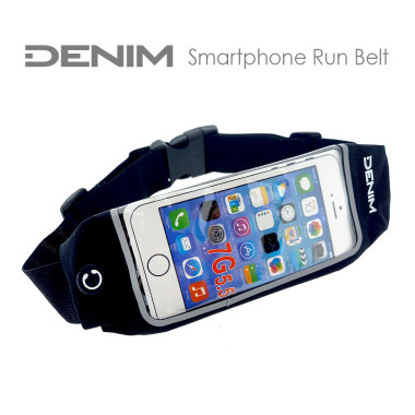 Denim Smartphone Run Belt black