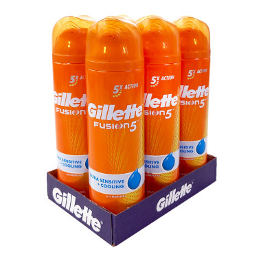 Gillette shave gel Fusion5 Ultra Sensitive Cooling, 200...