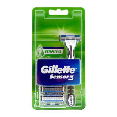 Gillette SENSOR 3 Sensitive razor with 6 replacement...