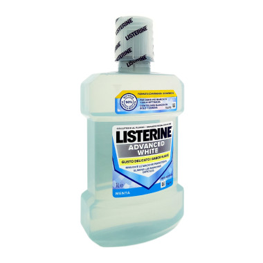 Listerine Mouthwash Advanced White Mild Taste, 1 L