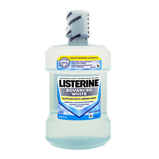 Listerine Mouthwash Advanced White Mild Taste, 1 L x 6