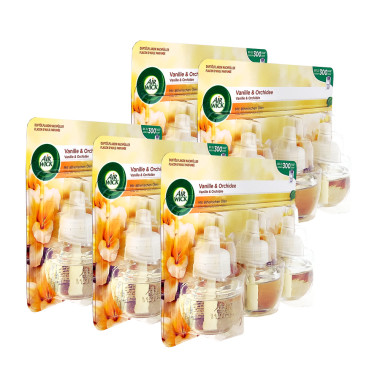 Air Wick plug-in refill Vanilla &amp; Orchid, 3x 19 ml x 5