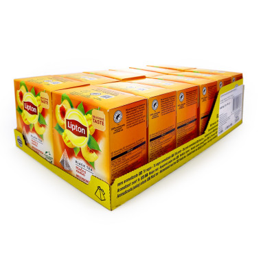 Lipton Black Tea Peach &amp; Mango, 20er Pack x 12