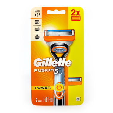 Gillette Fusion 5 Power Rasierer + 1 Ersatzklinge x 6