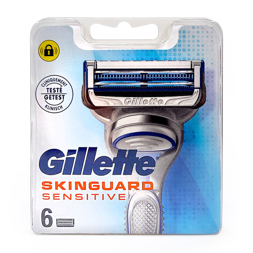 Gillette SkinGuard Sensitive Rasierklingen, 6er Pack