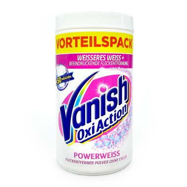 Vanish Oxi Action stain remover powder crystal white, 1650 g x 6