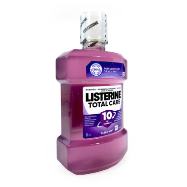 Listerine Mouthwash Total Care 10-in-1 Clean Mint, 1 litre