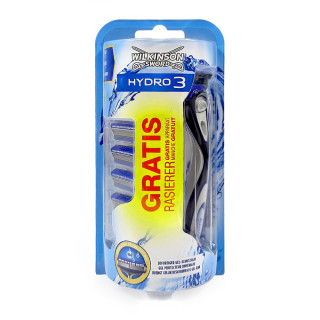 Wilkinson Hydro3 shaver + 4 replacement blades x 5