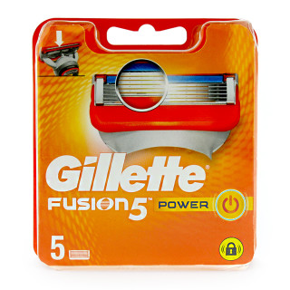 Gillette Fusion Power razor blades, pack of 5