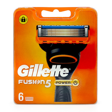 Gillette Fusion Power razor blades, pack of 6