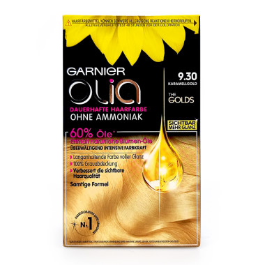 Garnier Olia 9.30 Caramel Gold Permanent Hair Color x 6