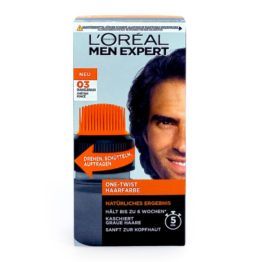 LOréal Men Expert One-Twist Hair Color 03 Oak Brown x 6