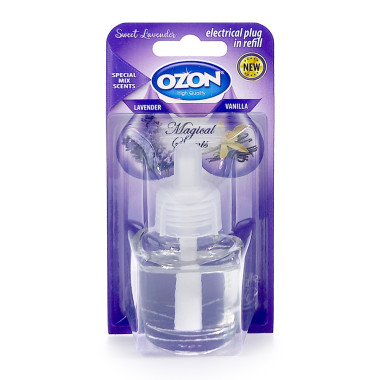 Ozon plug-in refill Lavender & Vanilla for Air Wick scent plugs, 19 ml x 6