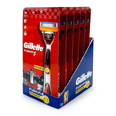 Gillette Fusion5 Power razor red edition x 6