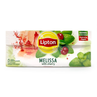Lipton tea Melissa with Cherry, pack of 20
