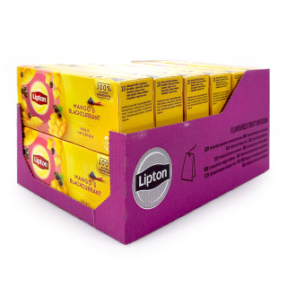 Lipton Früchtetee Mango & Schwarze Johannisbeere, 20er Pack x 12