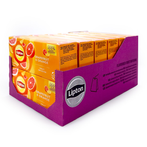 Lipton Früchtetee Grapefruit & Orange, 20er Pack x 12