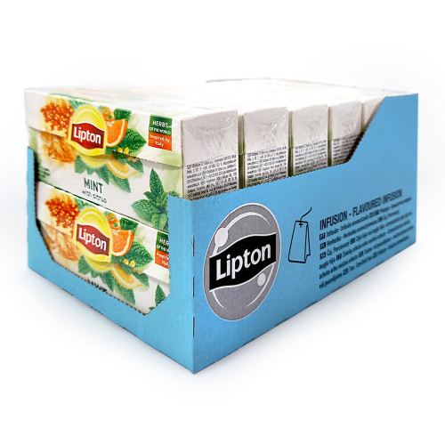 Lipton Kräutertee Minze mit Citrus, 20er Pack  x 12