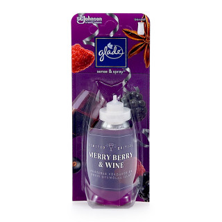 Glade sense & spray refill Merry Berry & Wine, 18 ml x 8