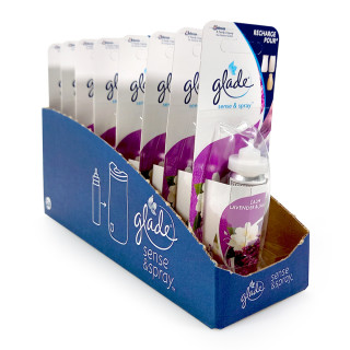 Glade sense & spray refill Calm Lavender & Jasmine, 18 ml x 8