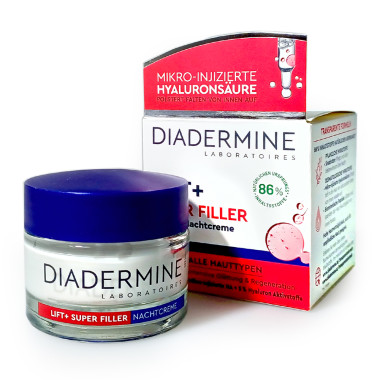 Diadermine Lift+ Super Filler Anti-Age Cream Night, 50 ml x 3