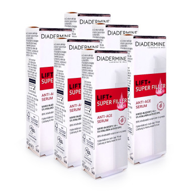 Diadermine Lift+ Super Filler Anti-Age Serum, 40 ml x 6