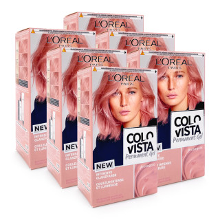 L’Oréal Colovista Permanent Gel Haarfarbe Rosegold x 6