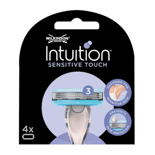 Wilkinson Intuition Sensitive Touch Razor Blades, pack of 4