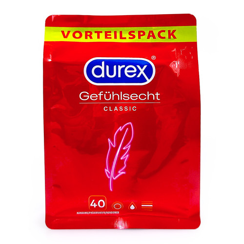 Durex Kondome Gefühlsecht Classic, 40er Pack