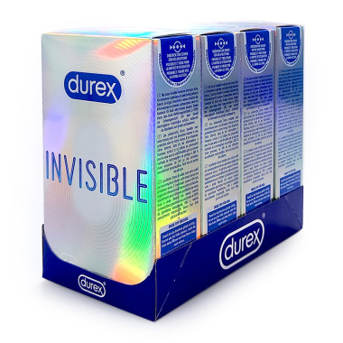Durex Kondome Invisible, 12er Pack x 4