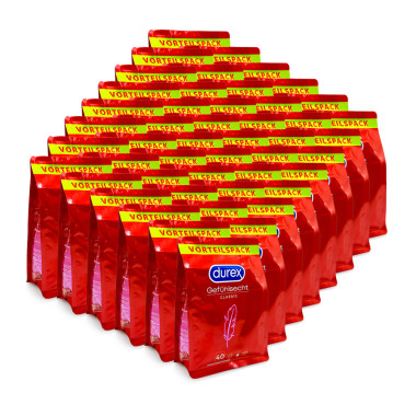 Durex Condoms Sensitive Classic, pack of 40 x 48