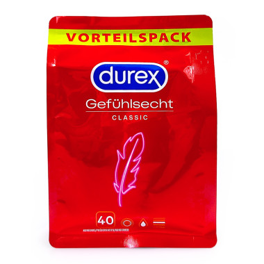 Durex Kondome Gefühlsecht Classic, 40er Pack x 48