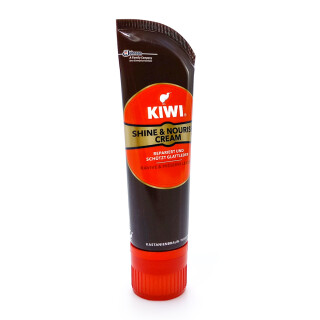 Kiwi Shine & Nourish Cream Lederpflege Kastanienbraun, 75 ml