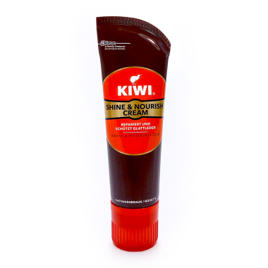 KIWI Shine & Nourish Cream Chestnut Brown, 75 ml x 6