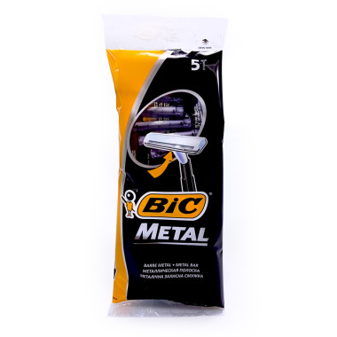 BiC Metal disposable razor, pack of 5