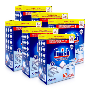 Finish machine cleaner tabs, pack of 12 x 6