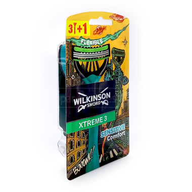 Wilkinson Xtreme 3 Sensitive Comfort Einwegrasierer, 4er Pack x 10