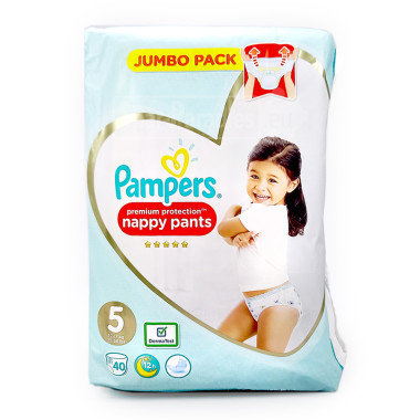 Pampers Premium Protection Pants size 5, pack of 40 x 2
