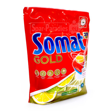 Somat Gold Dishwasher Tabs Lemon & Lime, pack of 29