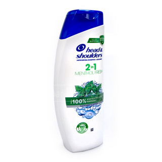 Head & Shoulders Anti-dandruff Shampoo 2in1 Menthol Fresh, 360 ml x 6