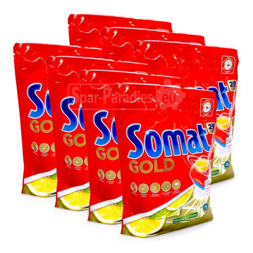 Somat Gold Dishwasher Tabs Lemon & Lime, pack of 29 x 7