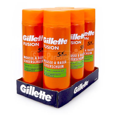 Gillette Fusion Sensitive shaving foam with almond oil,...