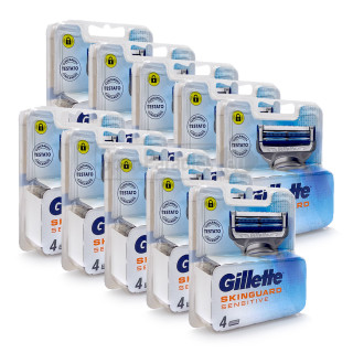 Gillette SkinGuard Sensitive Rasierklingen, 4er Pack x 10