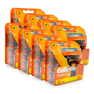 Gillette Fusion razor blades, pack of 12 x 8