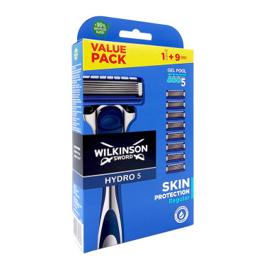Wilkinson Hydro5 Skin Protection shaver + 8 replacement blades x 10