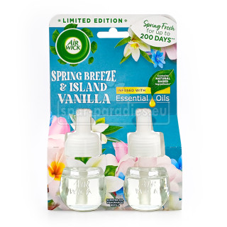 Air Wick plug-in refill Spring Breeze & Island Vanilla duo pack, 2x 19 ml
