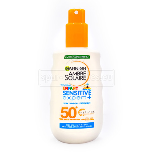 Garnier Ambre Solaire Kids Sensitive Expert+ Sonnenspray LSF 50+, 200 ml